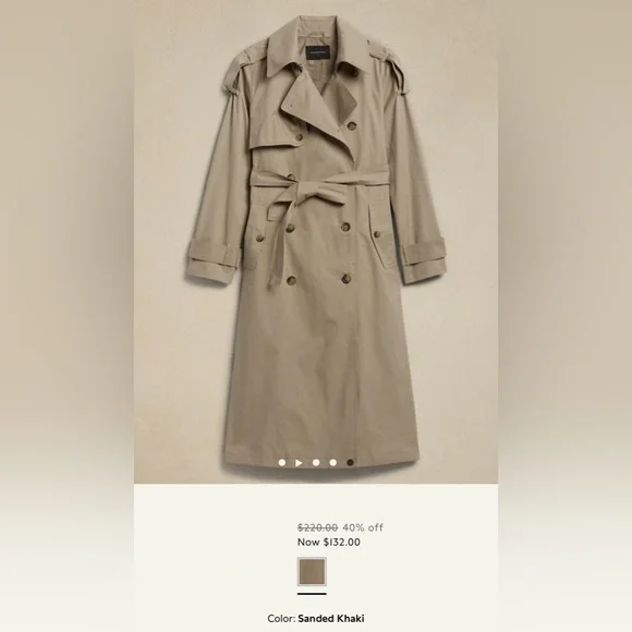 Banana republic outlet trench coat new arrivals